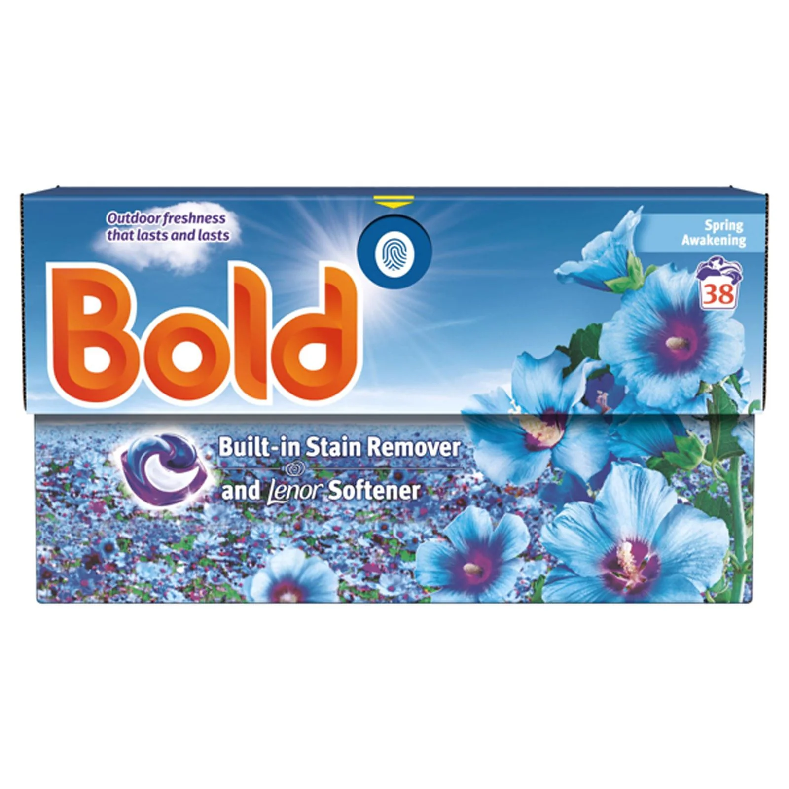 Bold Laundry Detergent Liquid Pods Spring Awakening, 38 Washes