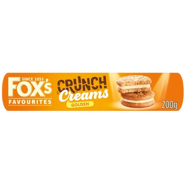 Fox's Golden Crunch Creams Biscuits (12 x 200g) - Image 2