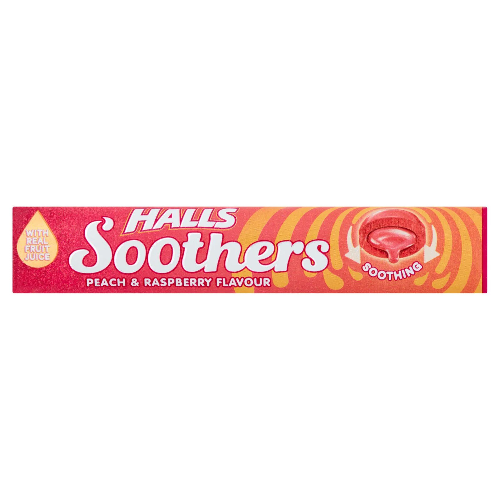 Halls Soothers Peach & Raspberry Sweets 45 g (Box of 20) - Image 2