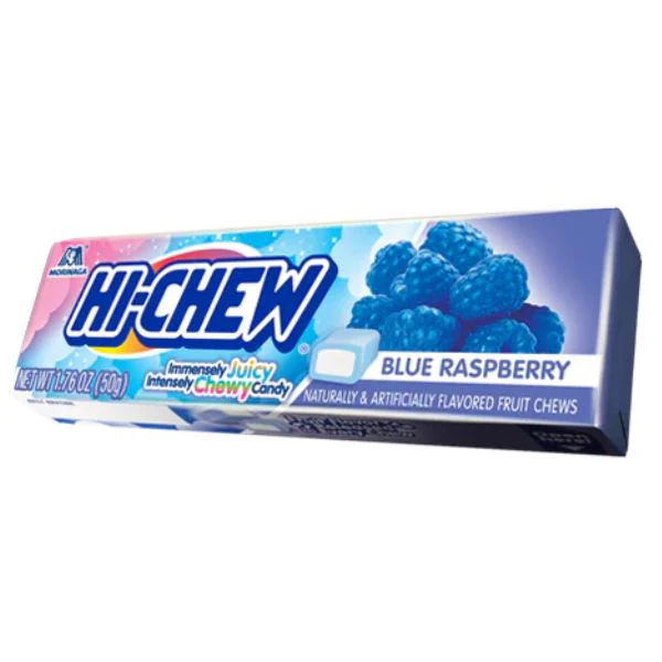 Hi-Chew Blue Raspberry Sticks Chewy Gummy Candy (15 x 50g) - Image 2