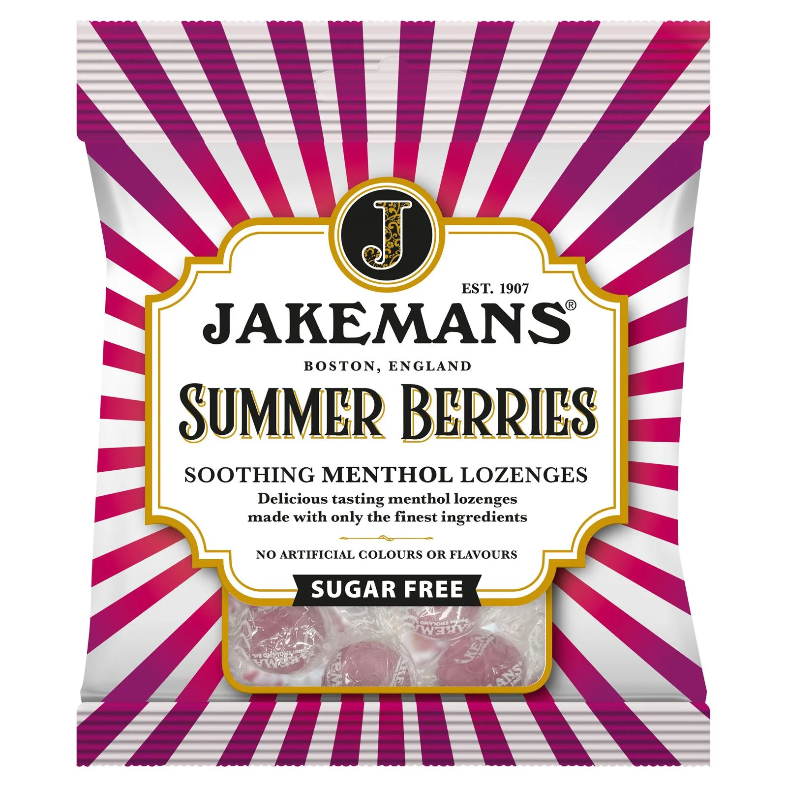 Jakemans Lozenges Summer Berries Sugar Free (50g)