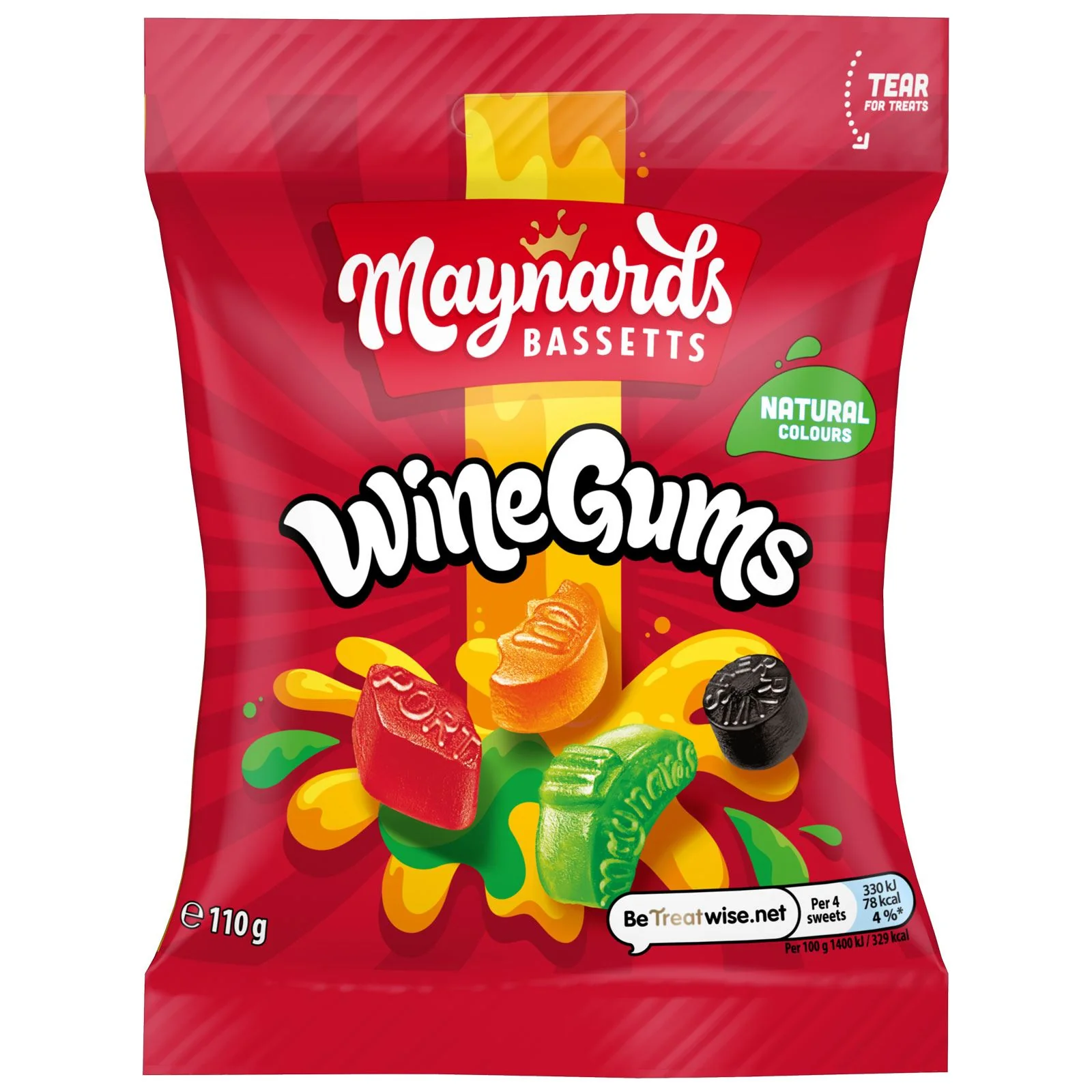 Maynards Bassetts Wine Gums Sharing Sweets Bag (10 x 110g) - Image 2