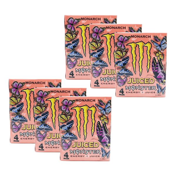 Monster Juiced Monarch Energy Drink 4 Pack (6 x 4Pack x 500ml)