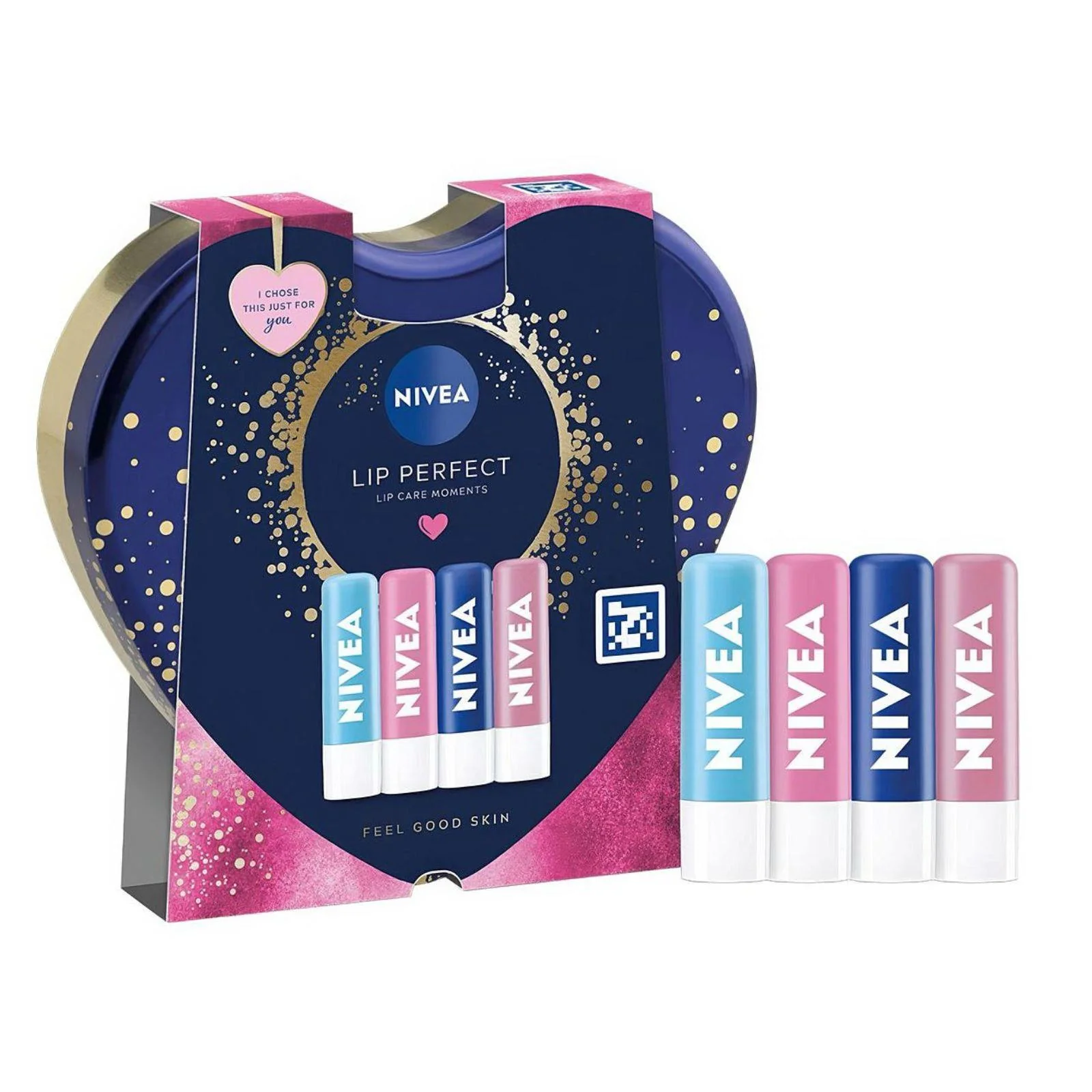 Nivea Lip Perfect Lip Balm Gift Set 4 Piece