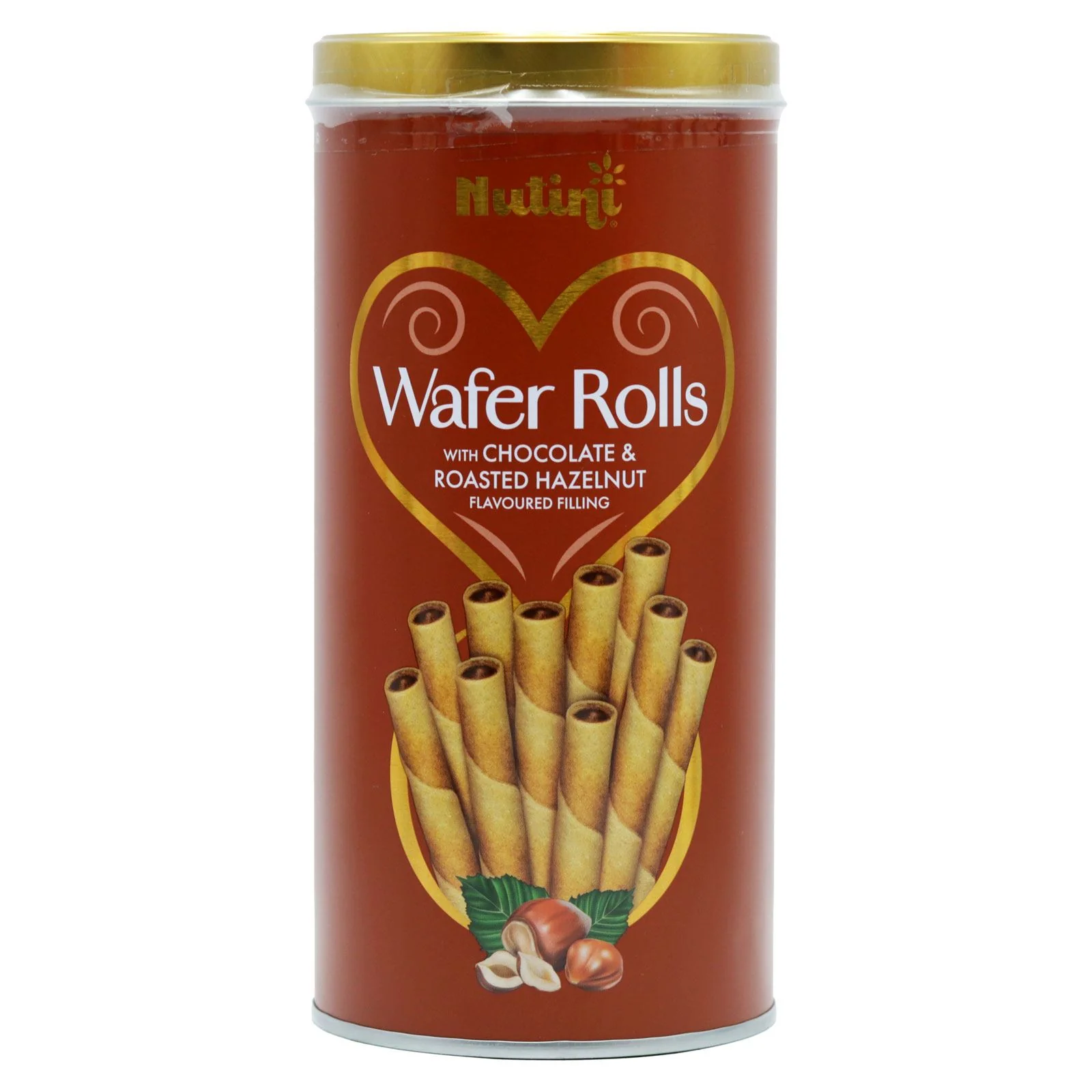 Nutini Wafer Rolls Tin Hazelnut (12 x 300g) - Image 2