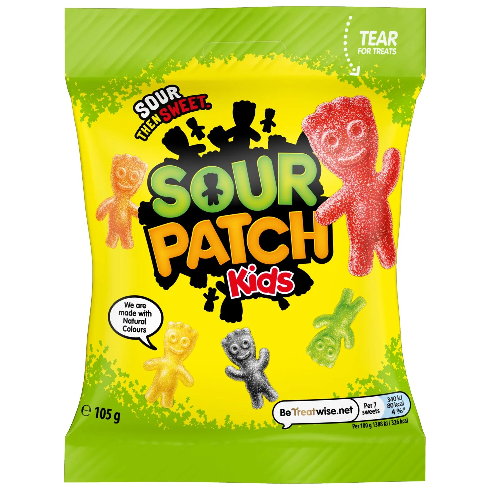 Sour Patch Kids Soft & Chewy Gummy Candy, Sweets Sharing Bag (10 x 105g) - Image 2