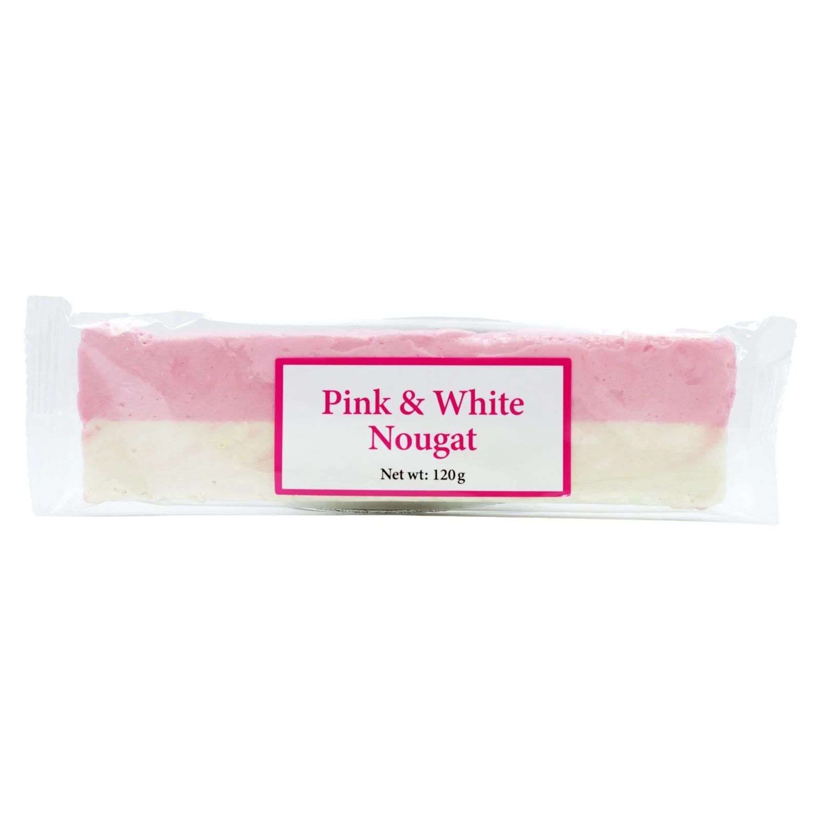 The Real Candy Co. Pink & White Nougat Bars (24 x 120g) - Image 2