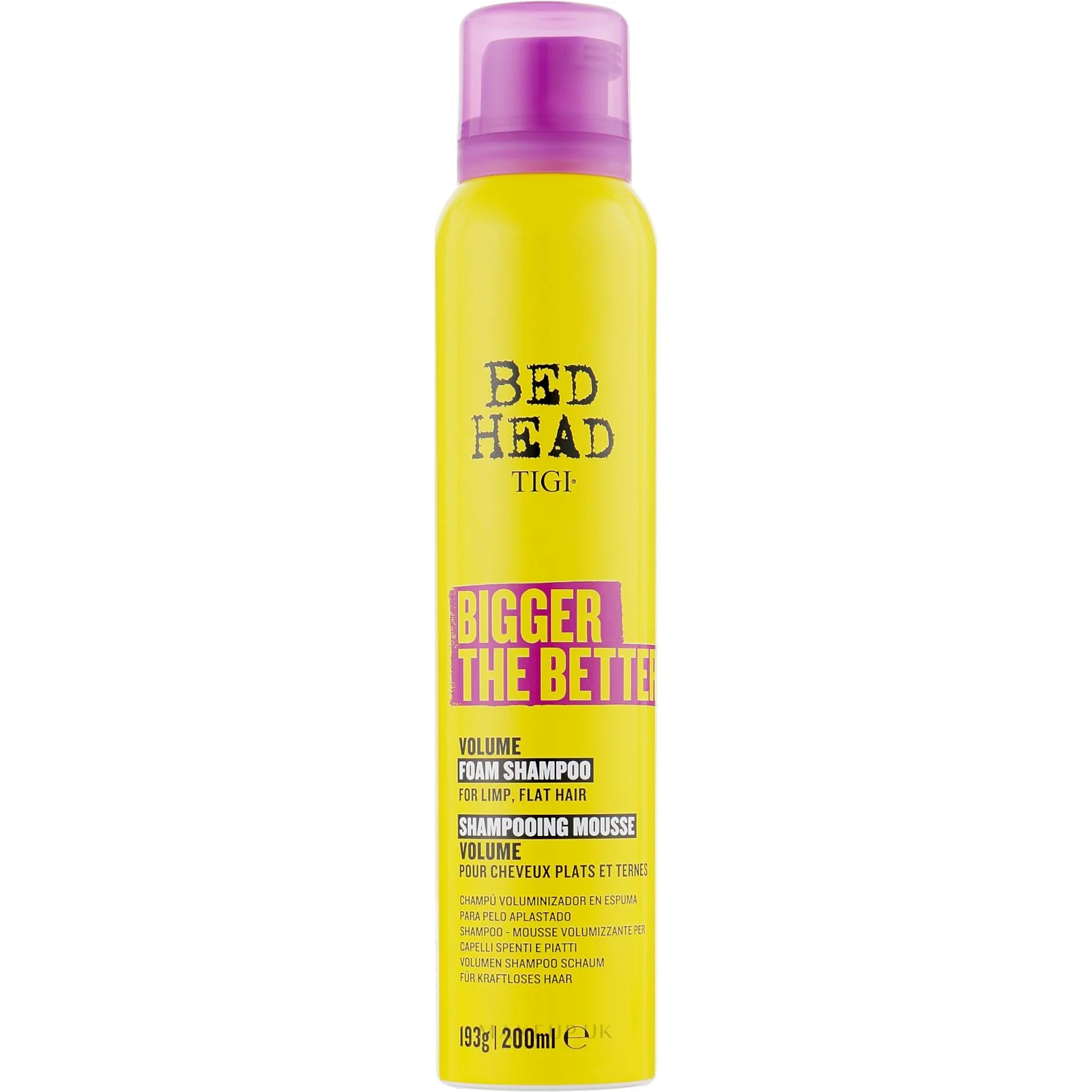 Tigi Bed Head Bigger The Better Volume Hair Foam Shampoo 200ml