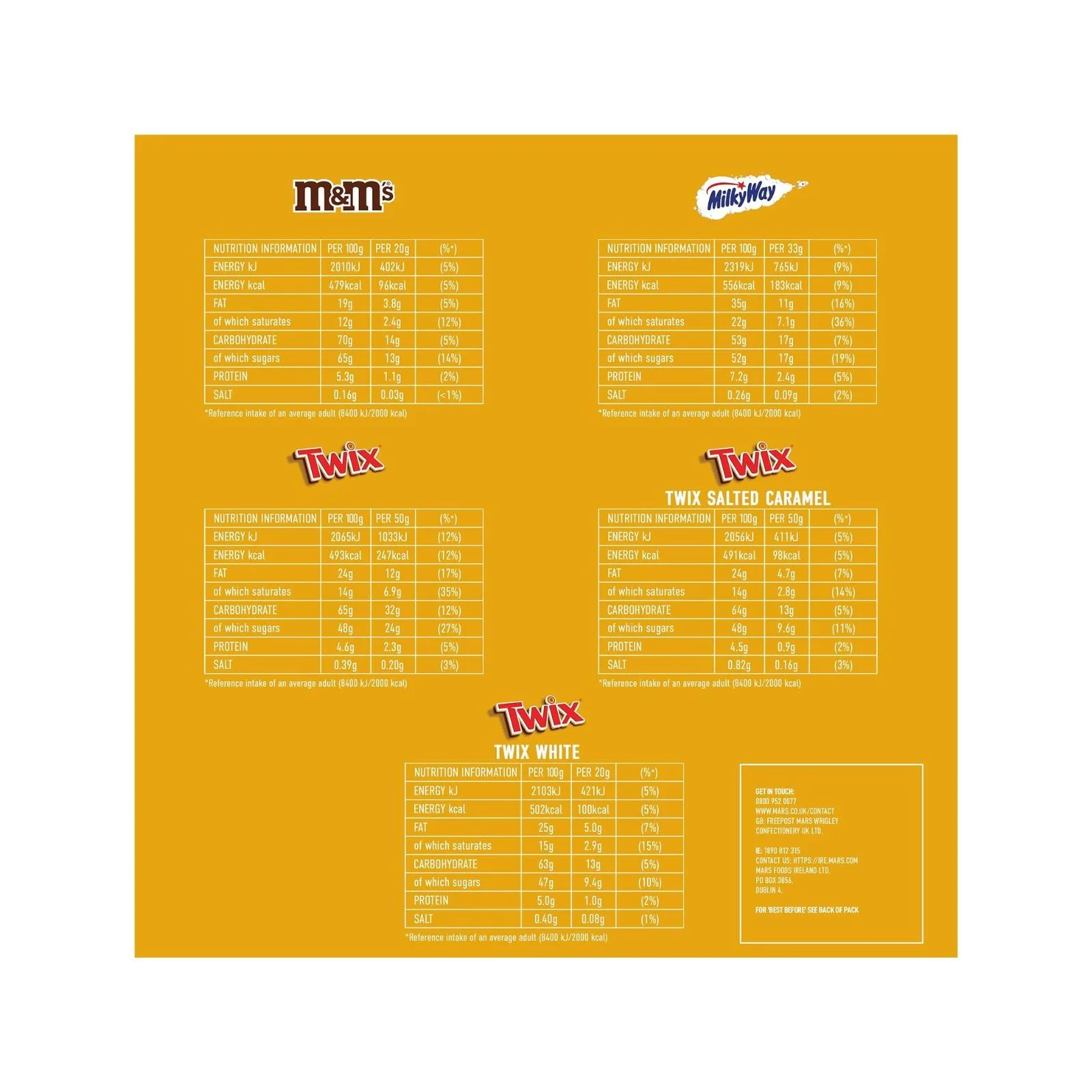 Twix & Friends Medium Christmas Selection Box 140g (Box of 9) - Image 2