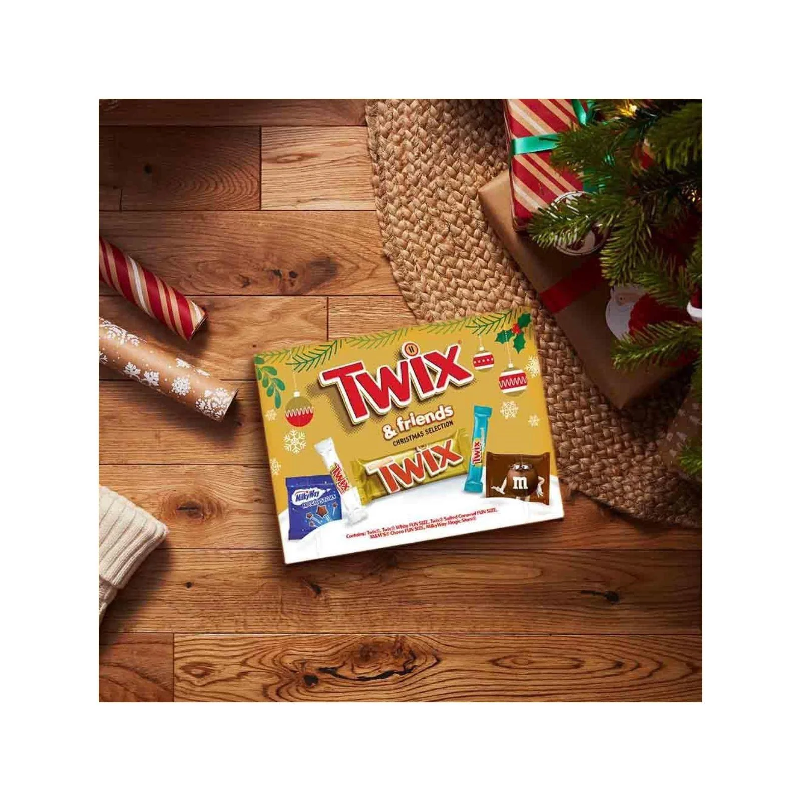 Twix & Friends Medium Christmas Selection Box 140g (Box of 9) - Image 3