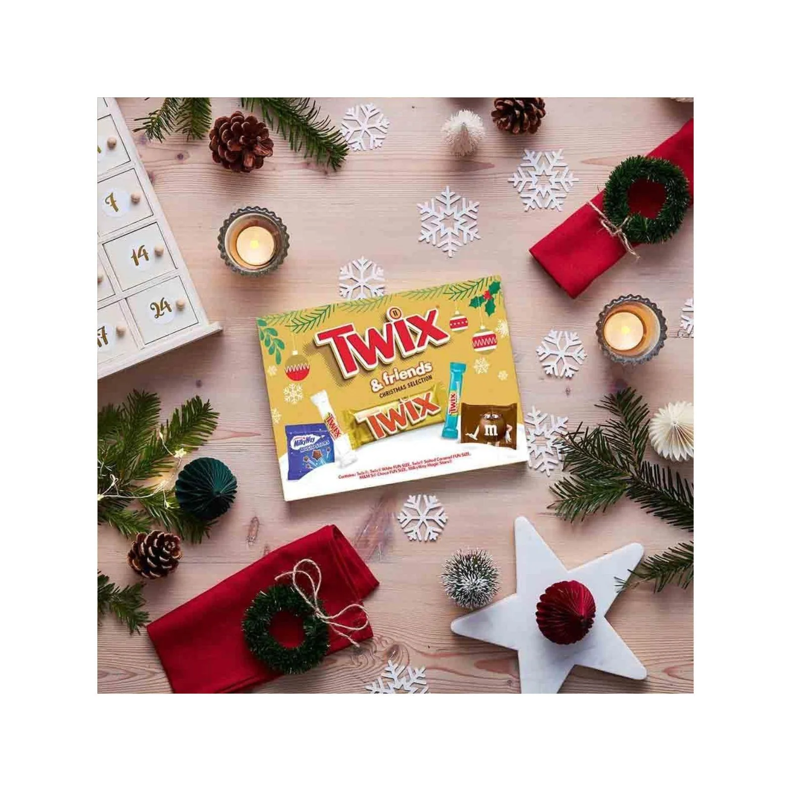 Twix & Friends Medium Christmas Selection Box 140g (Box of 9) - Image 4