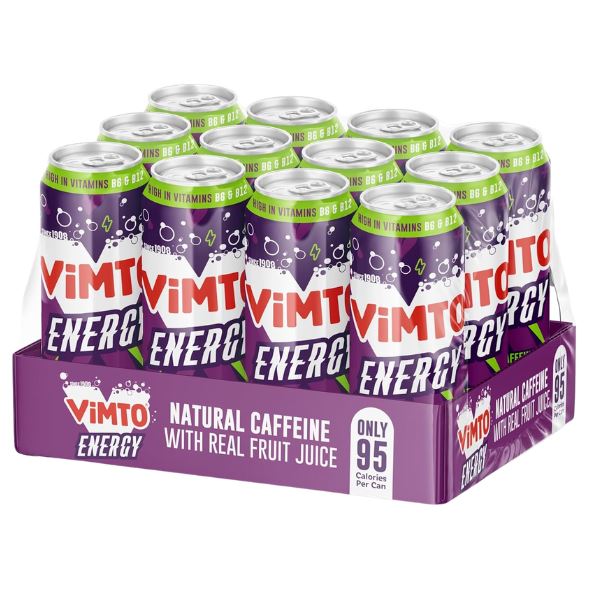 Vimto Energy Drink Original Flavour (12 x 500ml)