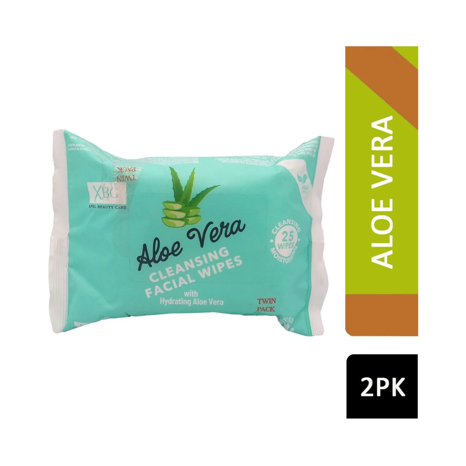 XBC Aloe Vera Facial Wipes Twin Pack - Image 2